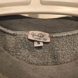Brandy Melville Tops - BRANDY MELVILLE Greenish Grey Crewneck Brandy Melville Tops - BRANDY MELVILLE Greenish Grey Crewneck